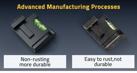 Anti-rust and durable scope bubble level