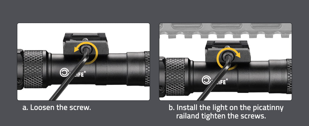 Tactical Flashlight for Picatinny Rail Installation Guide