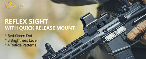 Reflex red dot sight with quick release  mount