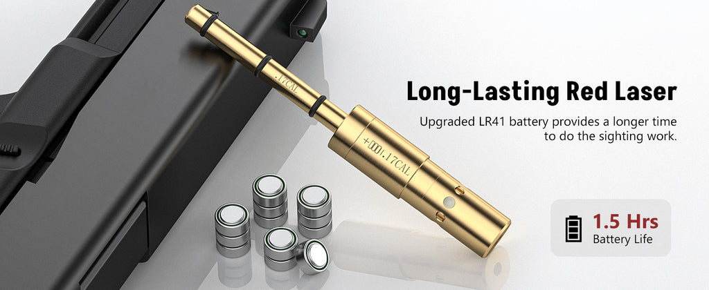 Long-lasting Red Laser Bore Sighter