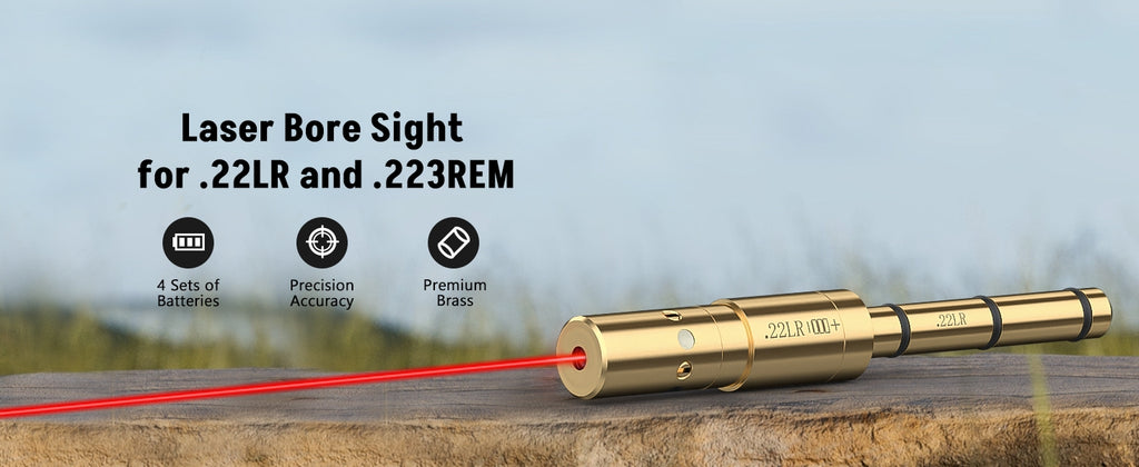 Red Laser Bore Sight for .22LR and 223REM