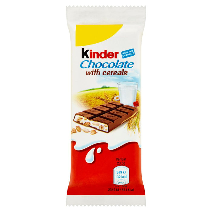 Kinder Chocolate with Cereals Bars, 23.5g (Box of 40) — BritishGram.com