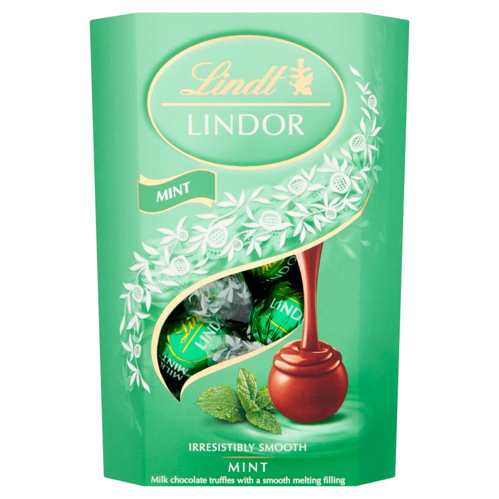 Lindt Lindor Mint Chocolate Truffles Box 200g