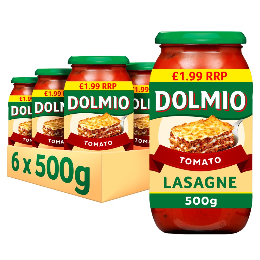 Dolmio Tomato Sauce for Lasagne, 500g (Case of 6) — 