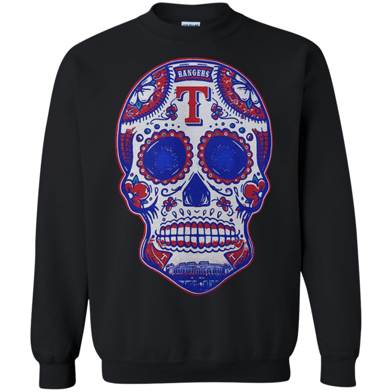 texas rangers skull shirt