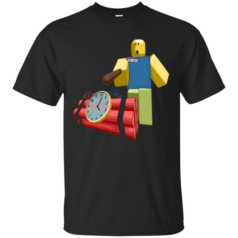 Check Out This Awesome The Noob Poking A Bomb With A Stick Roblox Cotton T Shirt Teeo - noob bomb roblox