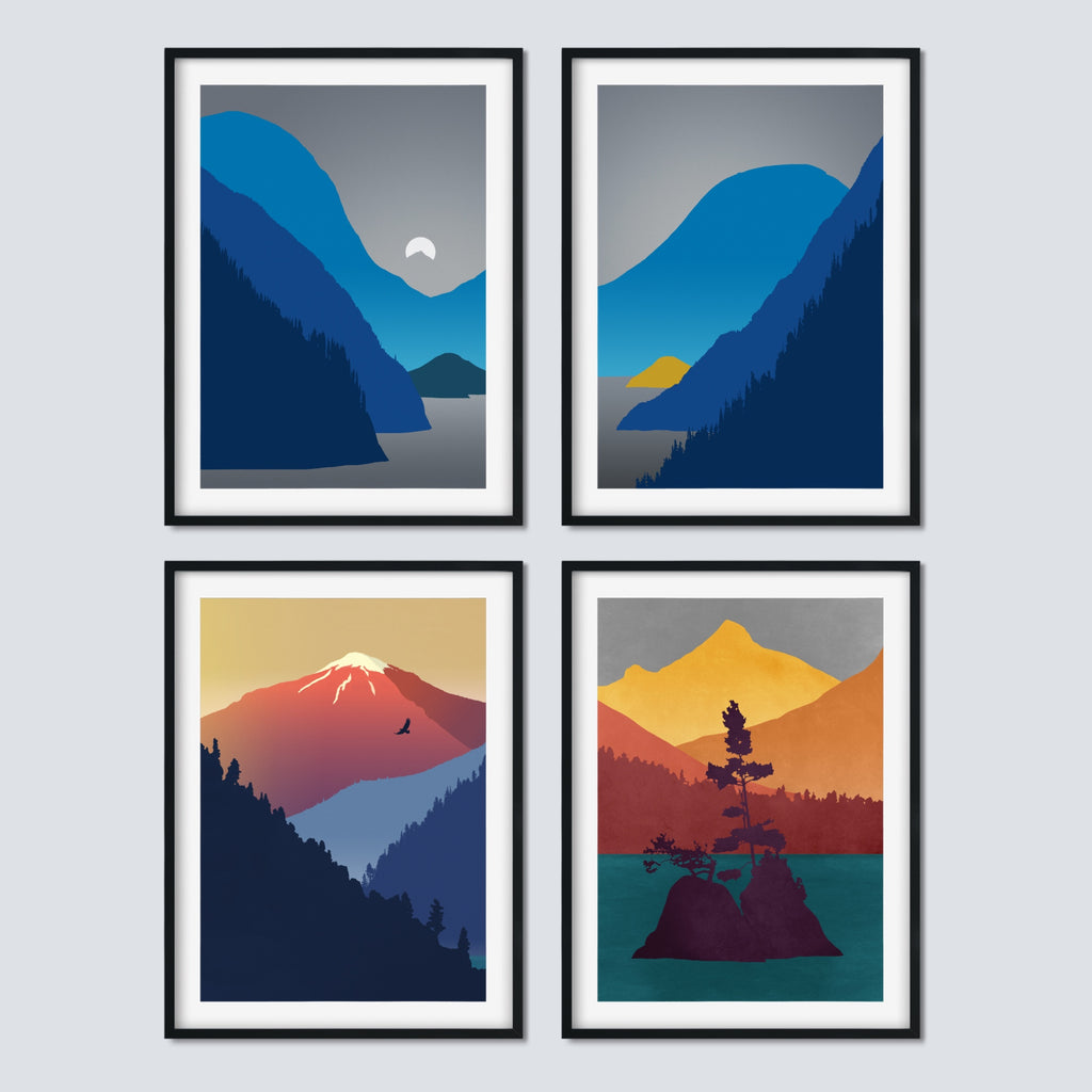 Pacific Northwest Print Set – HELLSTRÖMprints