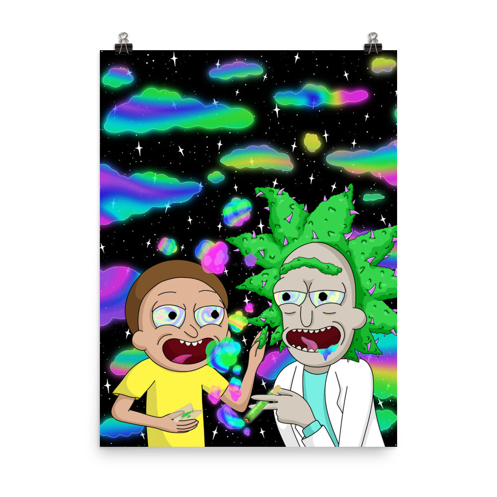 prompthunt: Trippy Stoner Rick Sanchez from Rick and Morty