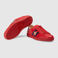Gucci Ace embroidered Bee sneaker Red 