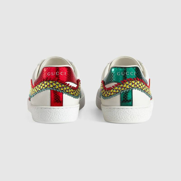 gucci white dragon ace sneakers