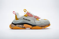 balenciaga pink and yellow triple s