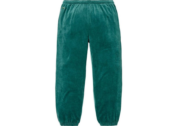 supreme lacoste velour track pant