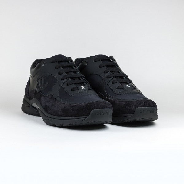 all black chanel sneakers