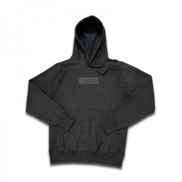 supreme box logo pullover hoodie black