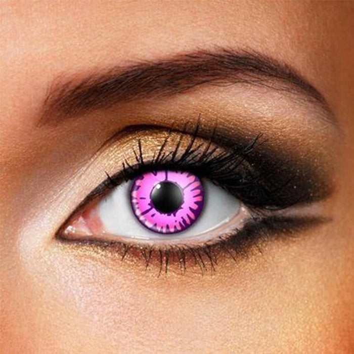 cosplay fluorescent pink (12 months) contact lenses