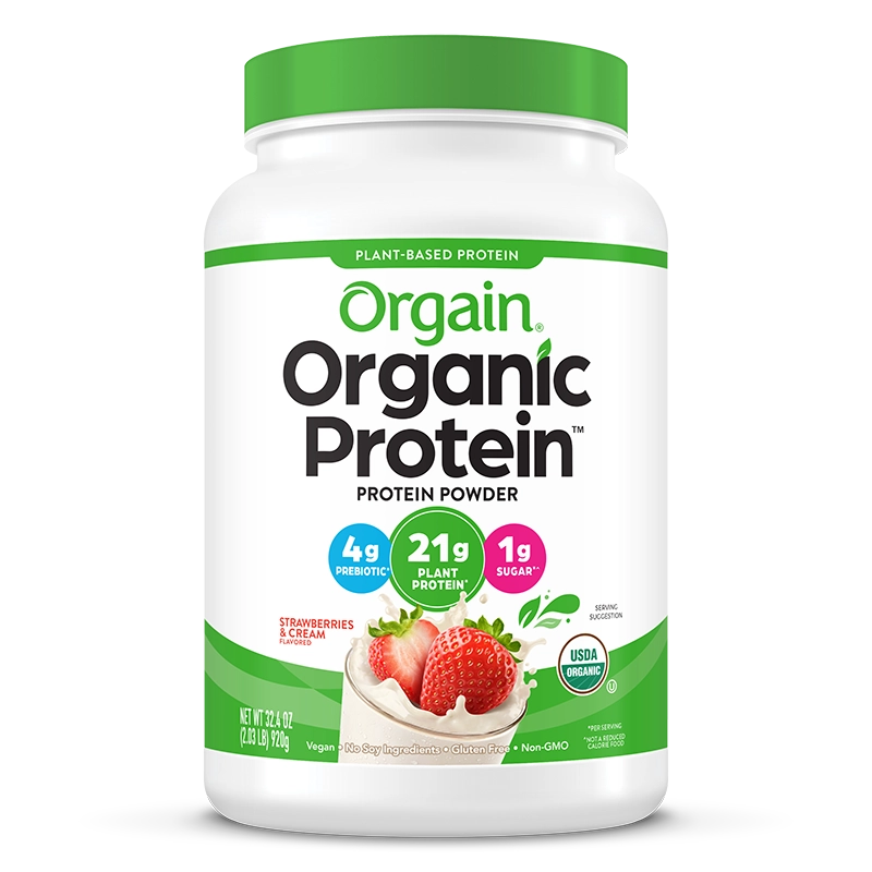 Product image for Organic Protein™ Plant Based Protein Powder - Strawberries & Cream