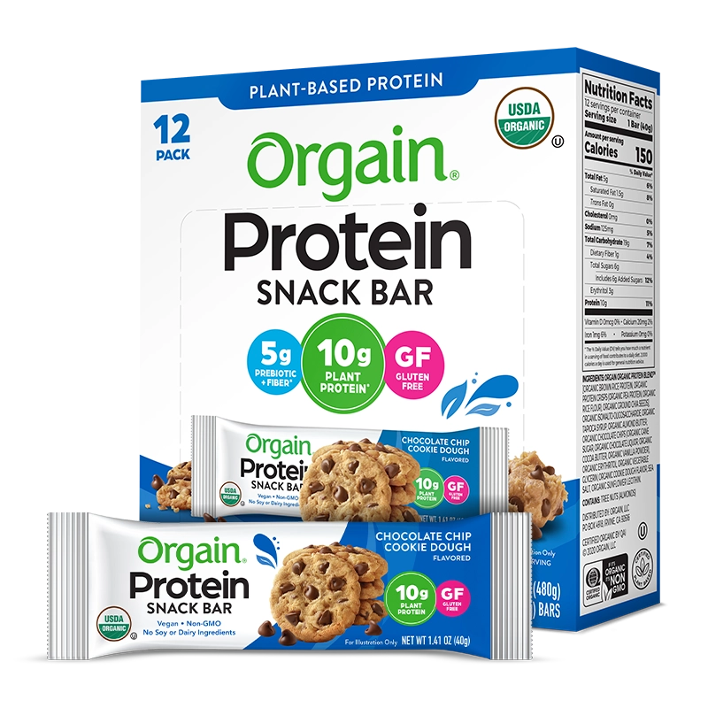 Product image for Organic Protein Bar - Chocolate Chip Cookie Dough