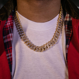 Prong Set Cuban Link Necklace – GOLDEN GILT