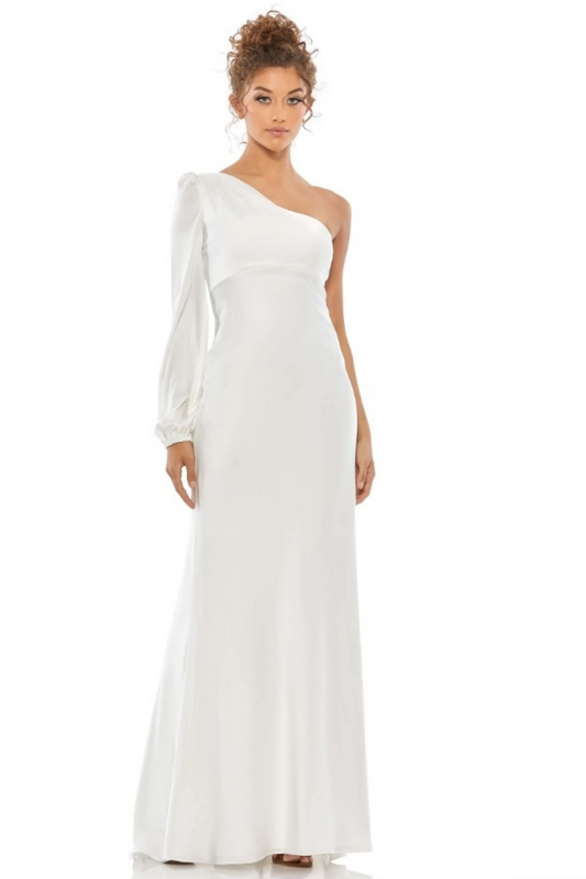 Stunning 3/4 sleeve with Pleated cuff gown – Park Lane Styling & Consulting