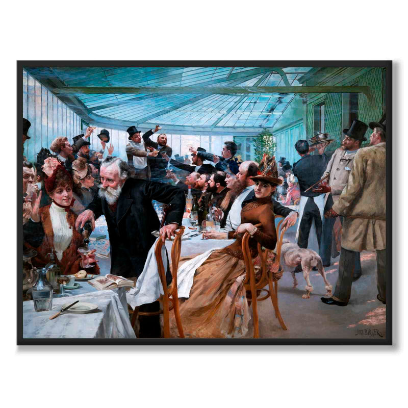 The Scandinavian Artists’ Lunch at Café Ledoyen, Paris - Poster