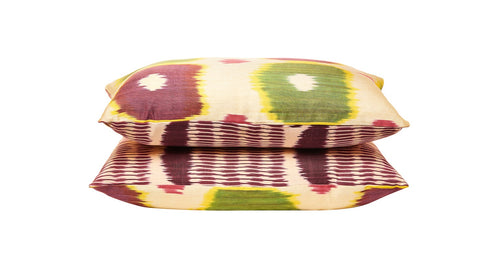 Silk Ikat Double Sided Luxury Cushion