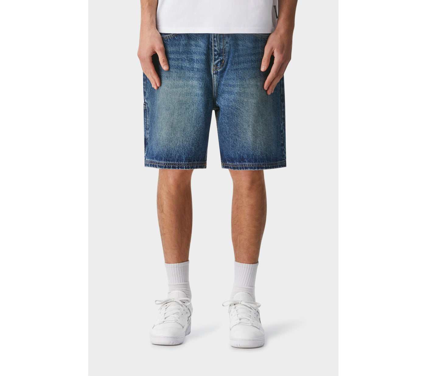 Louis Vuitton Denim Carpenter Shorts Blue Men's - US