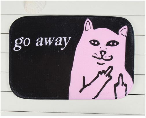 Funny Cat Go Away Doormat Sweetwater Pet Supply