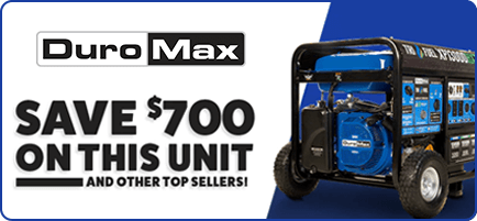 Up to $700 OFF on Top Selling DuroMax Generators