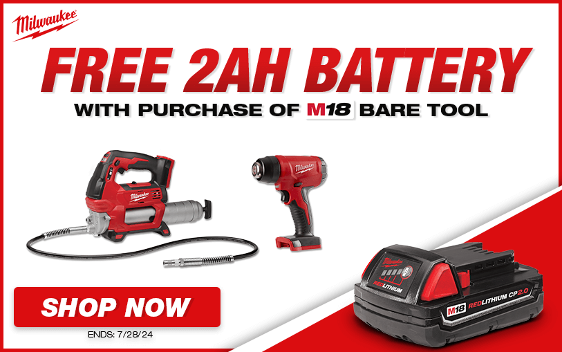 Free 2 AH Battery with M18 Tools
