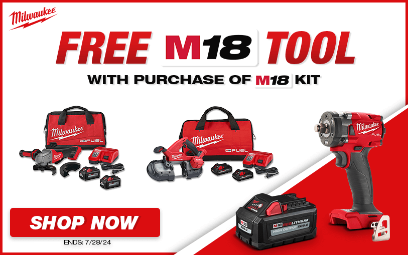 Free M18 Tool with M18 Kits