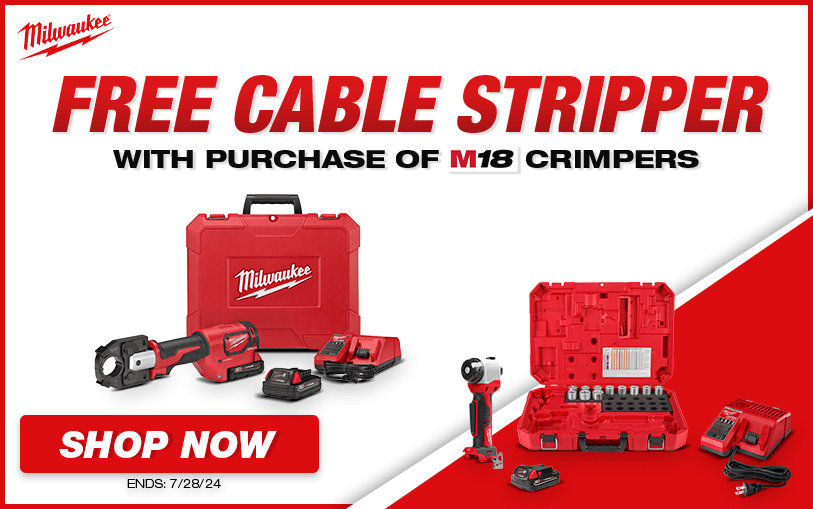 Free M18 Cable Stripper with M18 Crimper