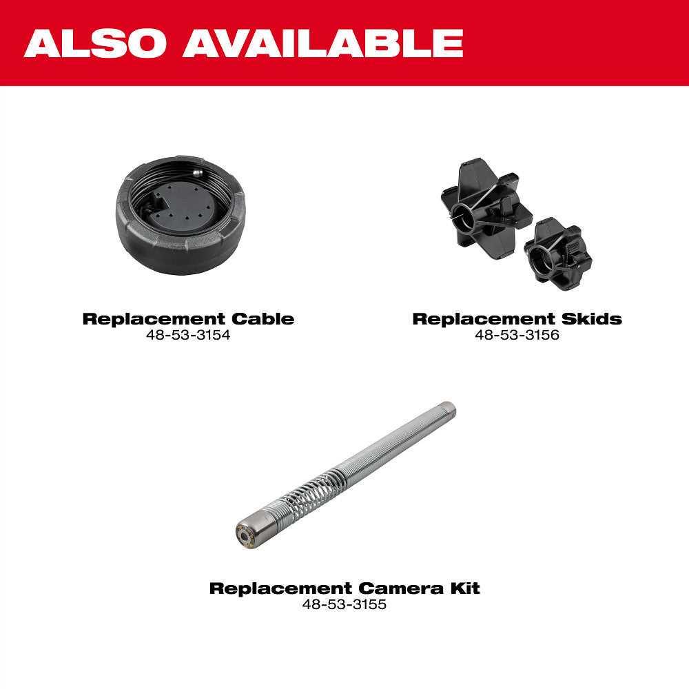 Milwaukee 3154-20 M12 12V 75' Drain Camera w/ PACKOUT Compatibility - Bare Tool - Image 9