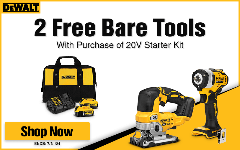 2 Free Bare Tools With A 20V Starter Kit