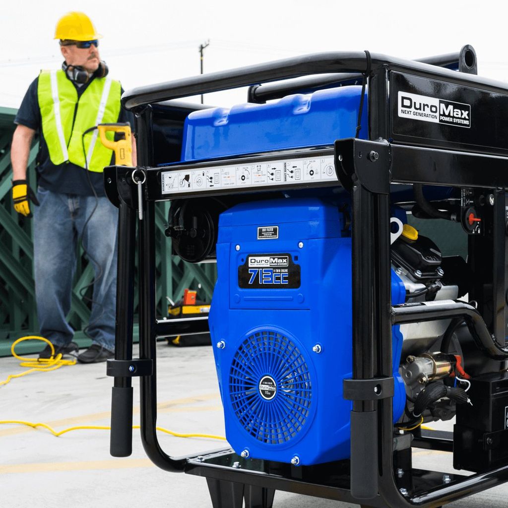 DuroMax XP15000EH Generator at jobsite.