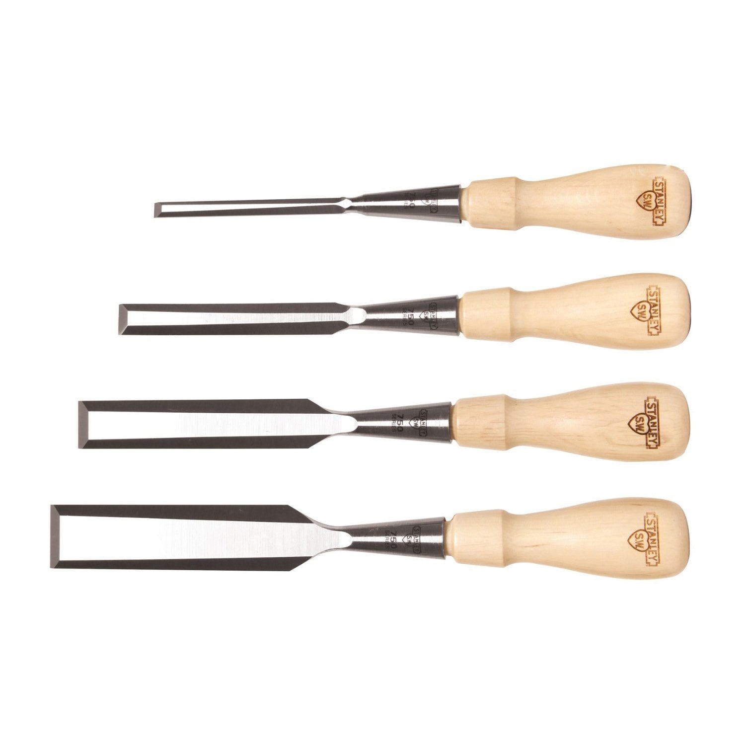  Stanley 16-791 Hornbeam Wood Sweetheart 750 Series Socket Chisel Set, (4 Piece) 