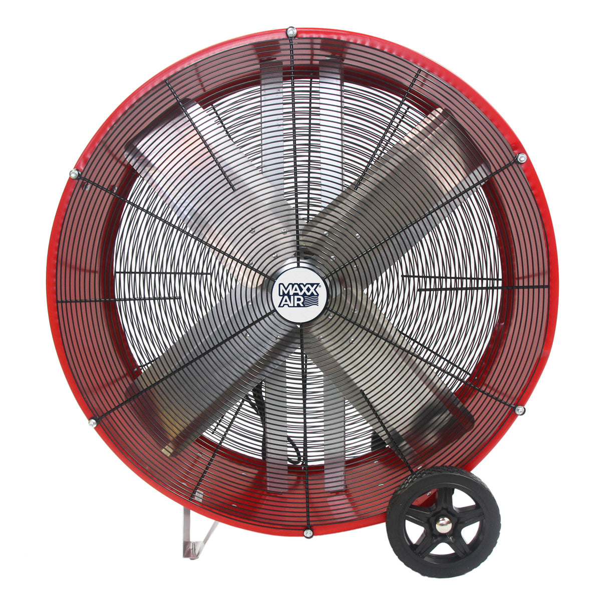 Maxx Air Bf30dd Red 30 Inch 2 Speed Direct Drive Drum Air Fan Bf30dd Maxtool