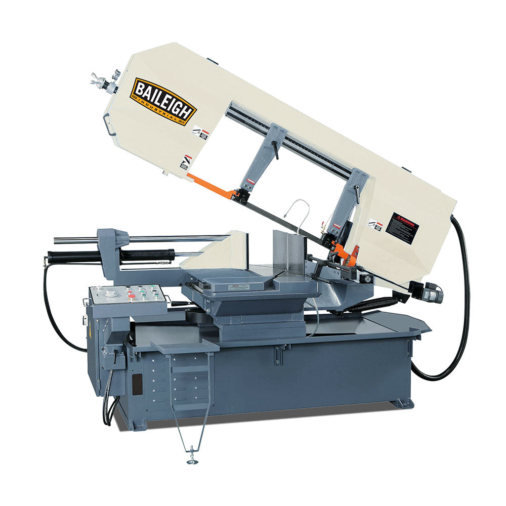  Baileigh 1001389 BS-24SA-DM 220V Semi Auto Dual Mitering Horizontal Band Saw 