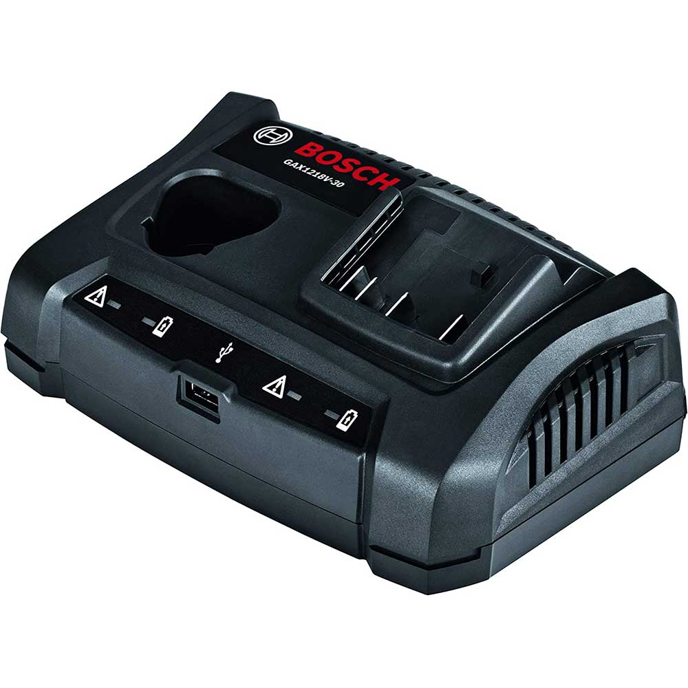  Bosch GAX1218V-30 12V/18V Max Lithium-Ion Dual-Bay Battery Charger 