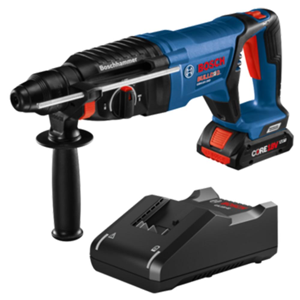  Bosch GBH18V-26DK15 18V SDS Plus 1 Inch Rotary hammer Kit 