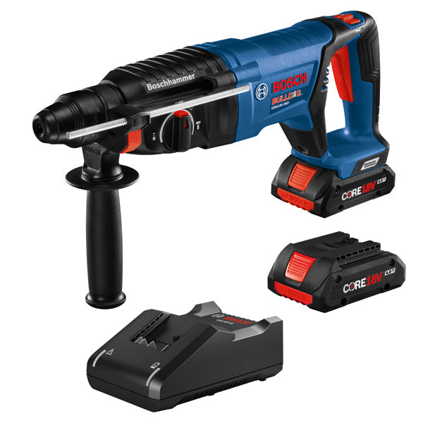  Bosch GBH18V-26DK25 18V SDS-plus Bulldog Cordless Rotary Hammer Kit 