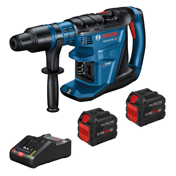  Bosch GBH18V-40CK27 18V 1-5/8" PROFACTOR SDS-max Cordless Rotary Hammer Kit 