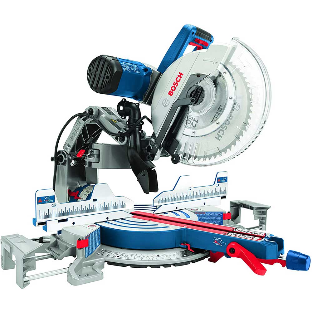  Bosch GCM12SD 12" 15 Amp Corded Dual Bevel Glide Compound Miter Saw Bench 