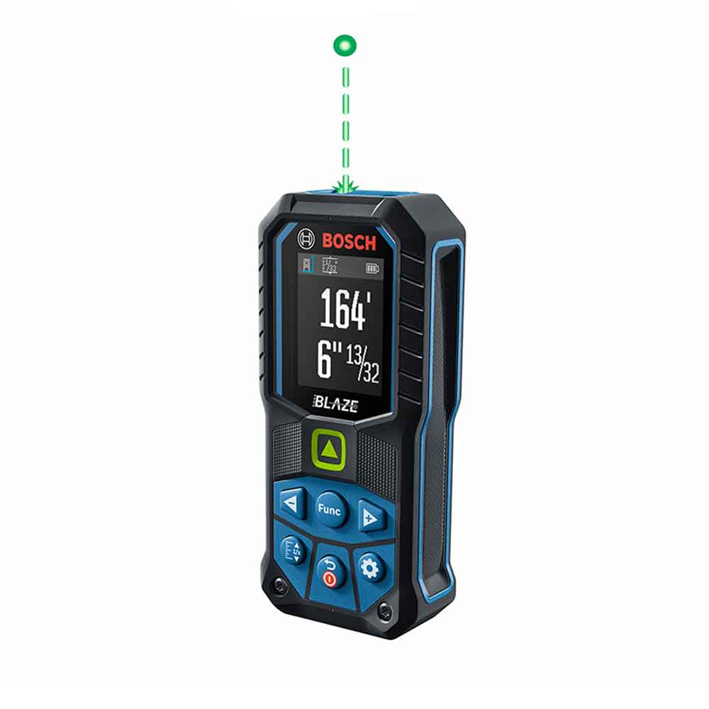  Bosch GLM165-25G 165' BLAZE Ergonomic Cordless Green Digital Laser Measure 