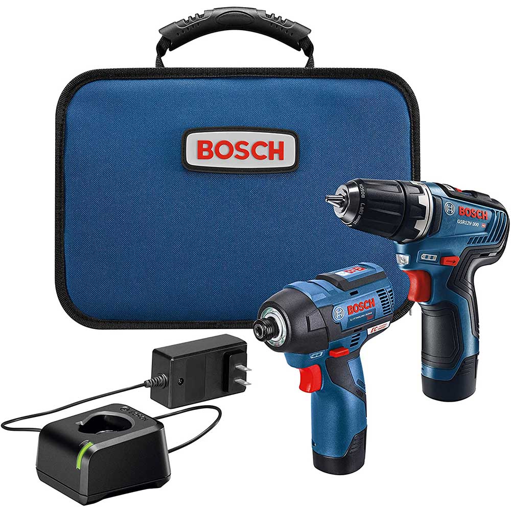  Bosch GXL12V-220B22 12V Max Brushless Cordless 2 Tool Combo Kit w/ Batteries 