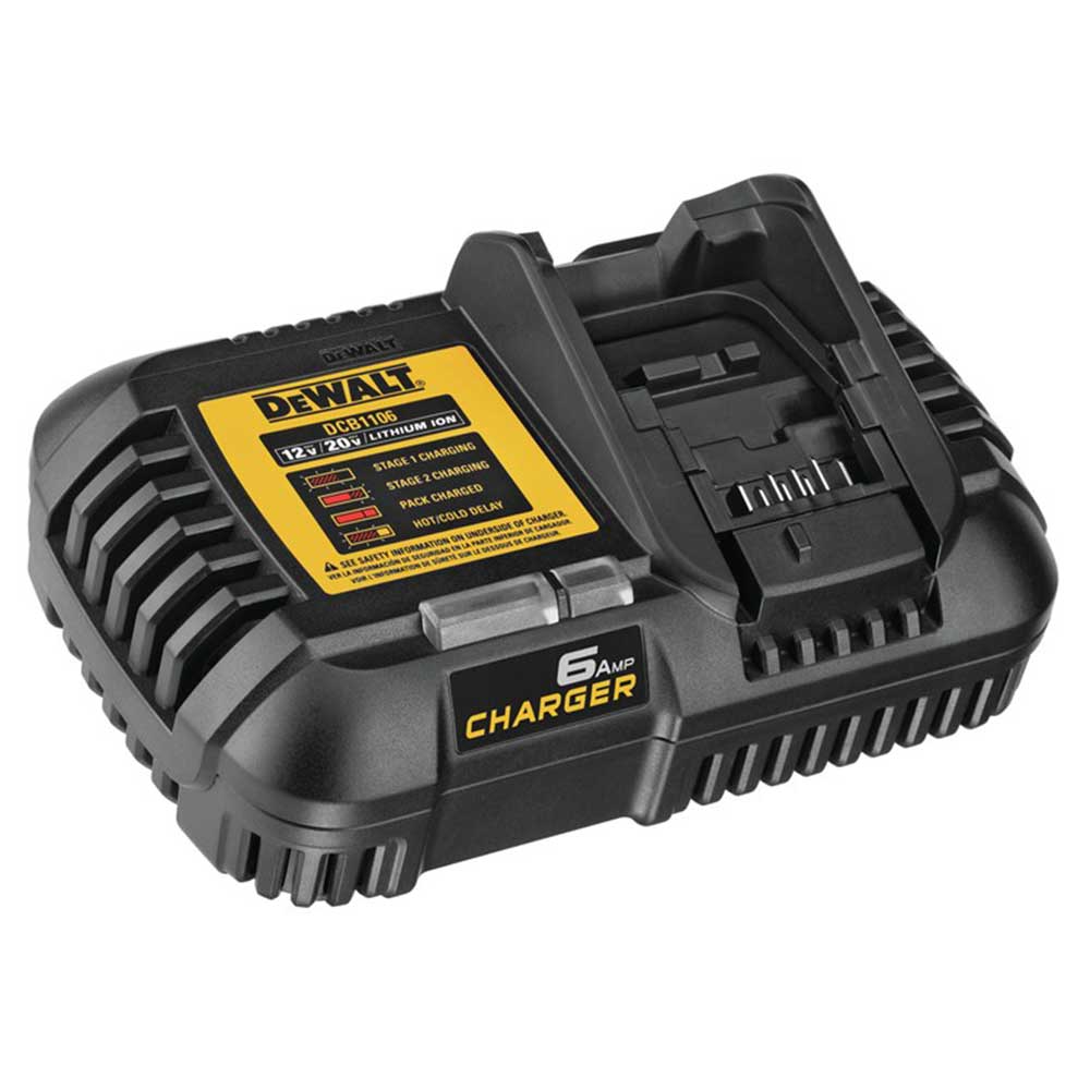  DeWALT DCB1106 12V/20V 6 Amp MAX Corded Compact Charger 