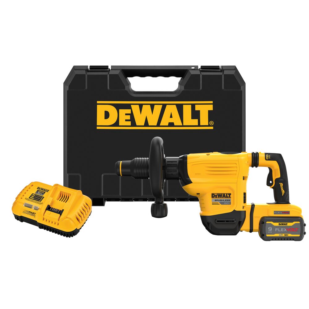  DeWALT DCH832X1 60V SDS MAX Cordless Lithium-Ion Chipping Hammer Kit 