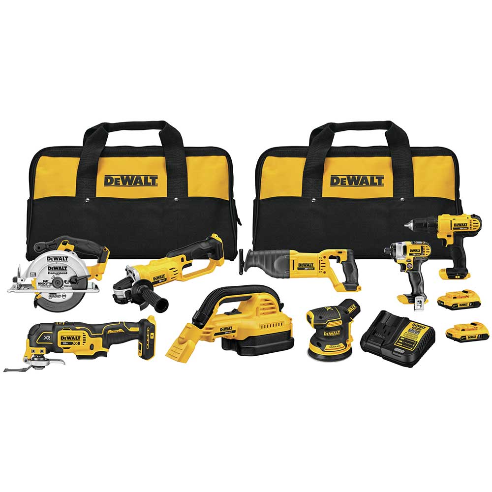  DeWALT DCK883D2 20V MAX Lithium-Ion Cordless 8-Tool Combo Kit 