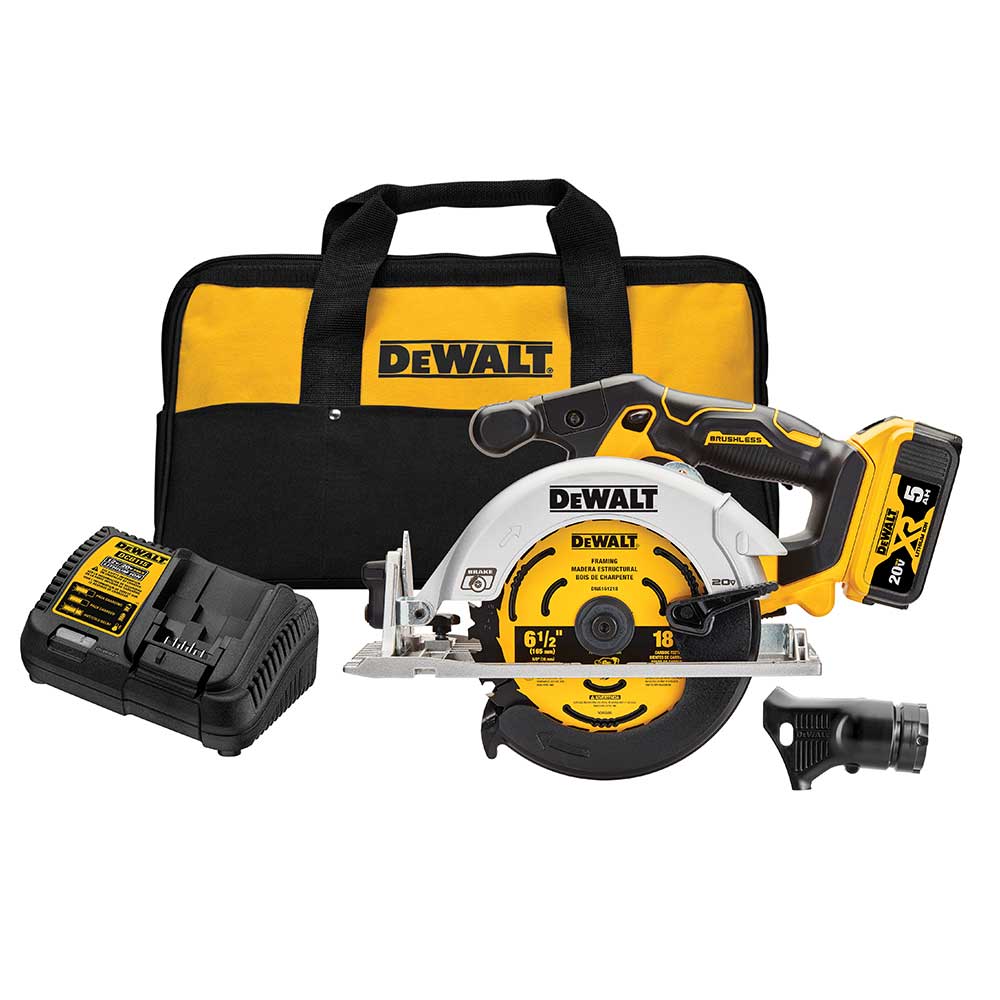  DeWALT DCS565P1 20V MAX 6-1/2" Brushless Cordless Li-Ion Circular Saw Kit 