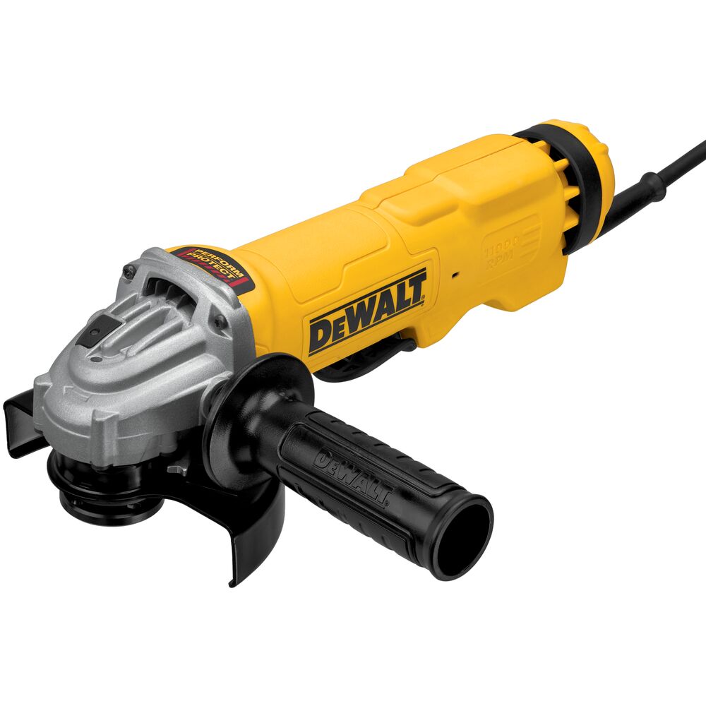  DeWALT DWE43114N 4-1/2" - 5" 13 Amp Corded Angle Grinder w/ No Lock Padde Switch 