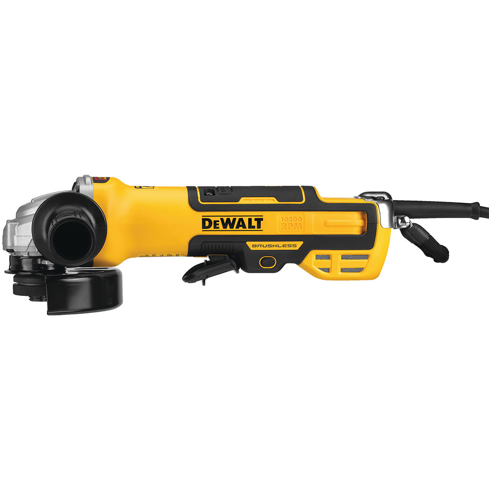  DeWALT DWE43214N 1800W 5" Brushless Paddle Switch Small Angle Grinder Kick Break 